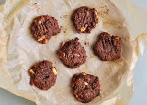 Peanut brownie biscuits