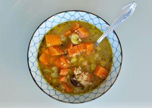 Veggie soup for two