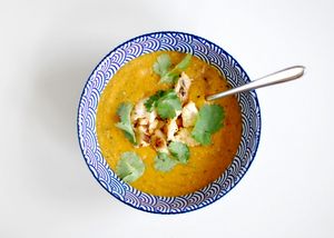 Aloo gobi-inspired soup