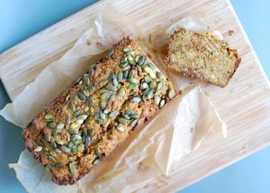 Gluten-free sweet potato and pear loaf